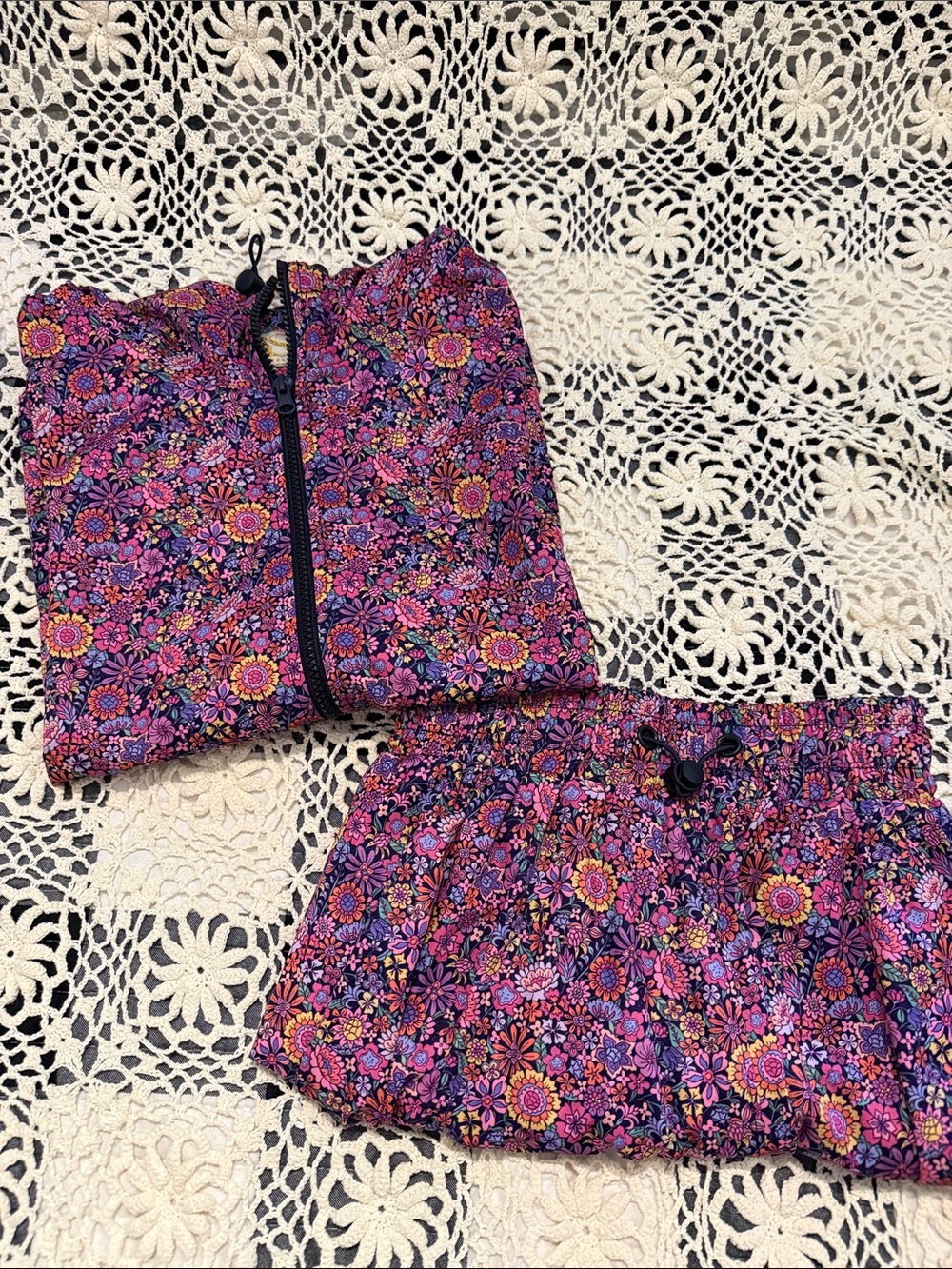 SSYS Navy Floral Jacket and Matching Skort -